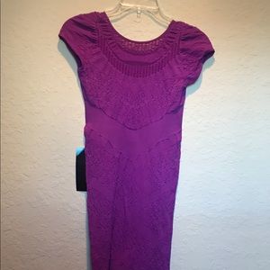 Purple body con Bebe dress